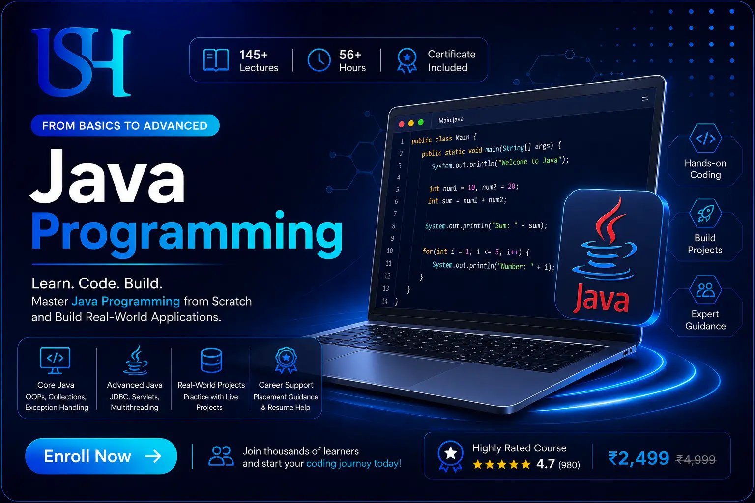 Java programming course illustration